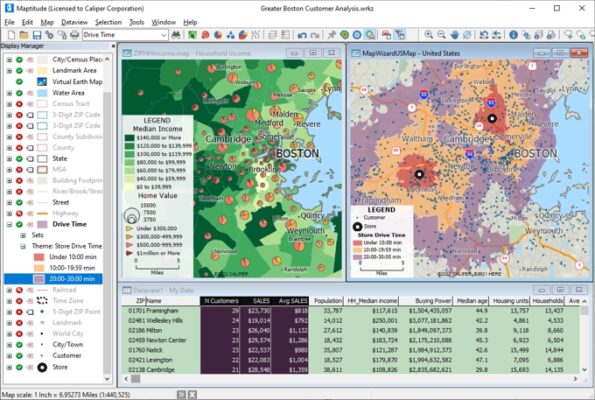 Maptitude 2024 Mapping Software And Blocks Data Caliper Store 4707